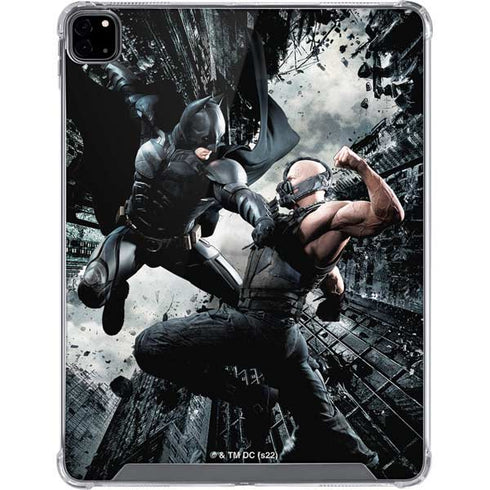 The Dark Knight Rises Batman and Bane Fighting iPad Pro 12.9in (2020) Clear Case