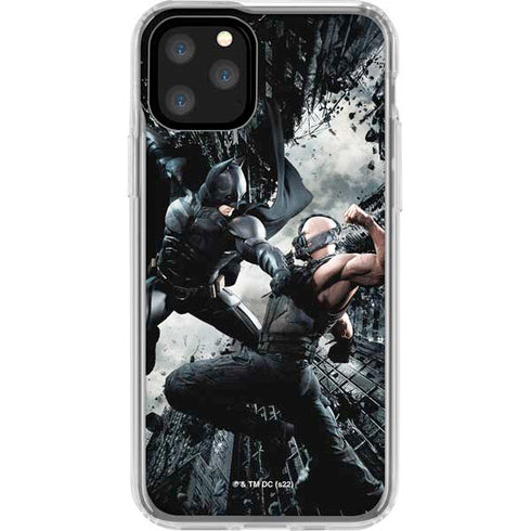 The Dark Knight Rises Batman and Bane Fighting iPhone 11 Pro Clear Case