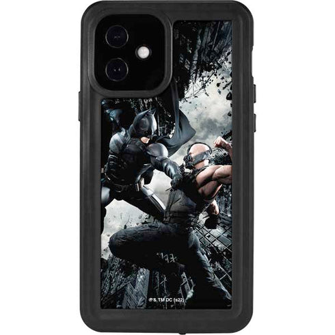 The Dark Knight Rises Batman and Bane Fighting iPhone 12 Waterproof Case