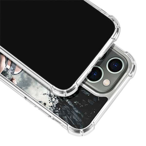 The Dark Knight Rises Batman and Bane Fighting iPhone 13 Pro Clear Case