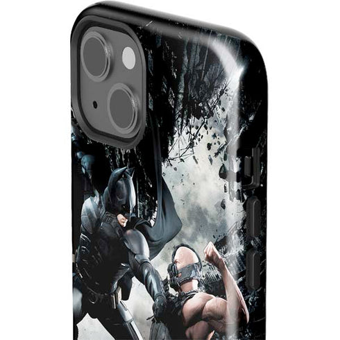 The Dark Knight Rises Batman and Bane Fighting iPhone 15 Impact Case