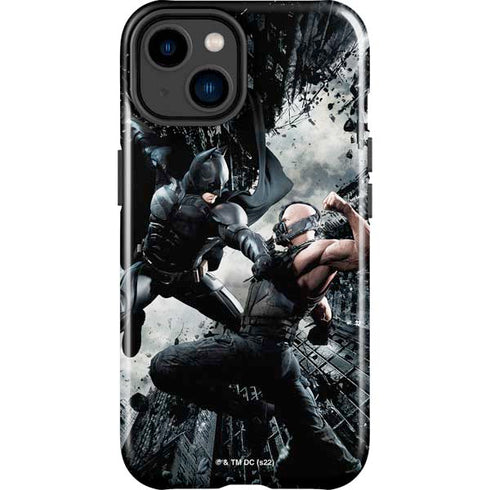 The Dark Knight Rises Batman and Bane Fighting iPhone 14 Plus Impact Case