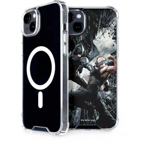The Dark Knight Rises Batman and Bane Fighting iPhone 15 Plus MagSafe Case