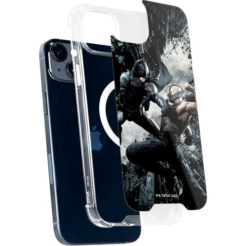 The Dark Knight Rises Batman and Bane Fighting iPhone 15 Plus MagSafe Case