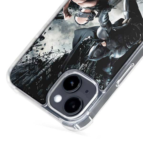 The Dark Knight Rises Batman and Bane Fighting iPhone 15 Plus MagSafe Case