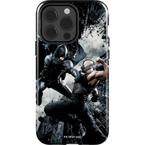The Dark Knight Rises Batman and Bane Fighting iPhone 14 Pro Impact Case