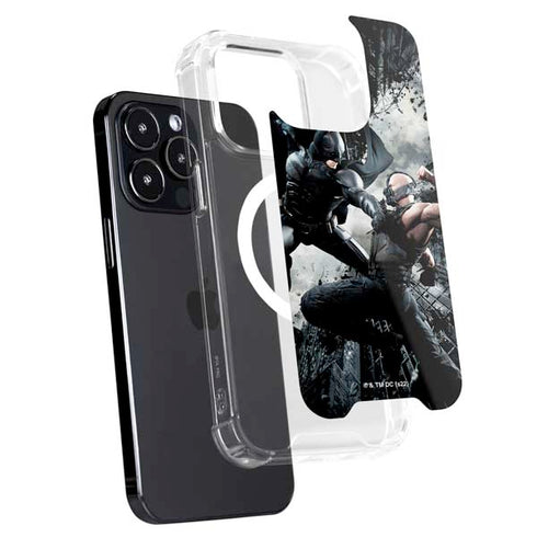 The Dark Knight Rises Batman and Bane Fighting iPhone 14 Pro MagSafe Case