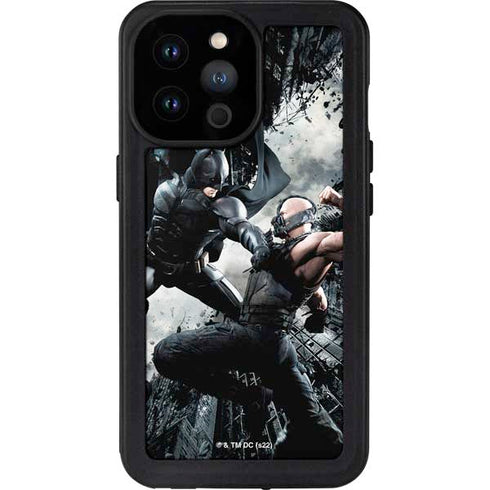 The Dark Knight Rises Batman and Bane Fighting iPhone 14 Pro Max Waterproof Case