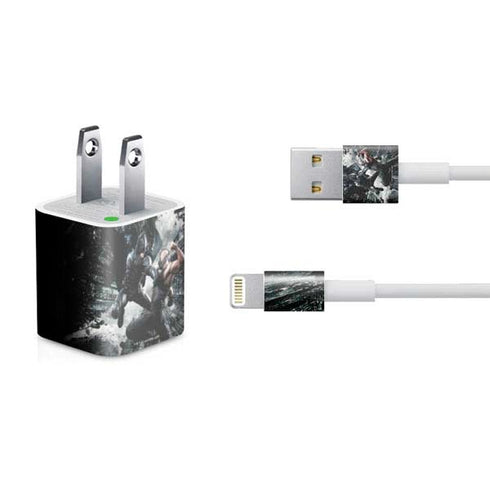The Dark Knight Rises Batman and Bane Fighting iPhone Charger (5W USB) Skin