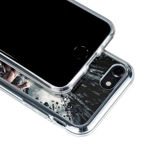 The Dark Knight Rises Batman and Bane Fighting iPhone SE (2nd & 3rd Gen) Clear Case