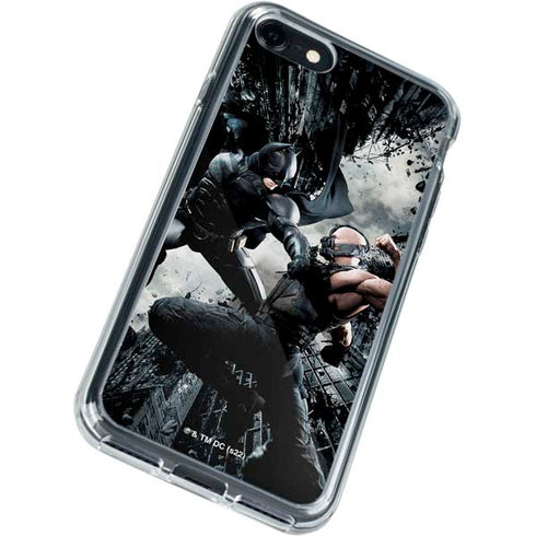 The Dark Knight Rises Batman and Bane Fighting iPhone SE (2nd & 3rd Gen) Clear Case