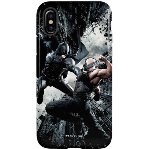 The Dark Knight Rises Batman and Bane Fighting iPhone X Pro Case