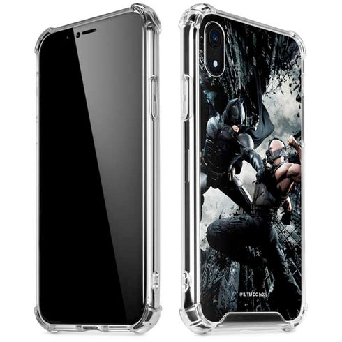 The Dark Knight Rises Batman and Bane Fighting iPhone XR Clear Case