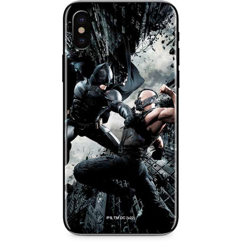 The Dark Knight Rises Batman and Bane Fighting iPhone XS Max Skin