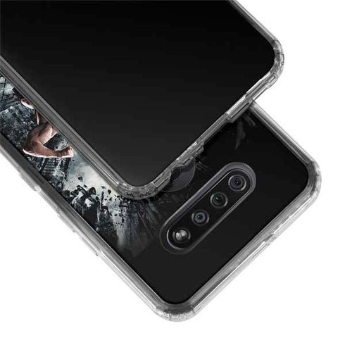 The Dark Knight Rises Batman and Bane Fighting LG K51/Q51 Clear Case