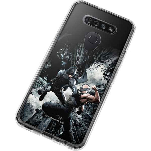The Dark Knight Rises Batman and Bane Fighting LG K51/Q51 Clear Case