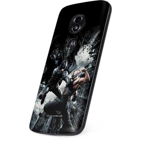 The Dark Knight Rises Batman and Bane Fighting Moto E5 Play Skin