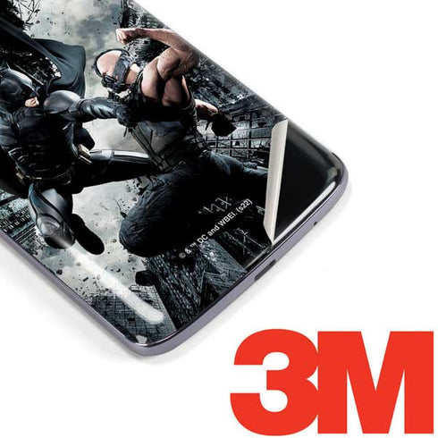 The Dark Knight Rises Batman and Bane Fighting Moto E5 Plus Skin
