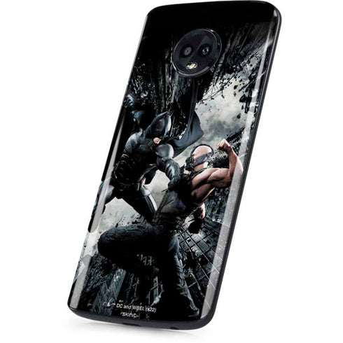 The Dark Knight Rises Batman and Bane Fighting Moto G6 Skin