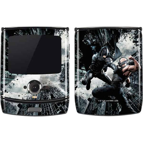 The Dark Knight Rises Batman and Bane Fighting Motorola RAZR Skin