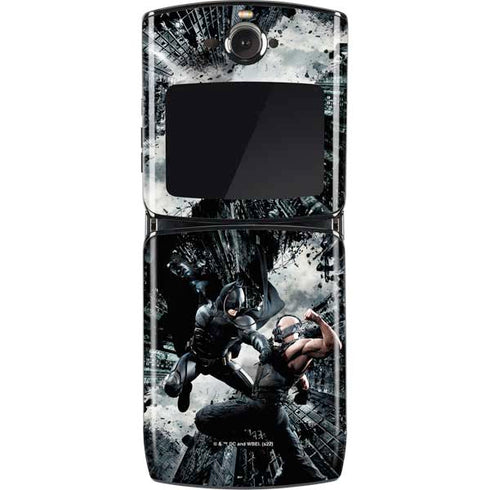 The Dark Knight Rises Batman and Bane Fighting Motorola RAZR Skin