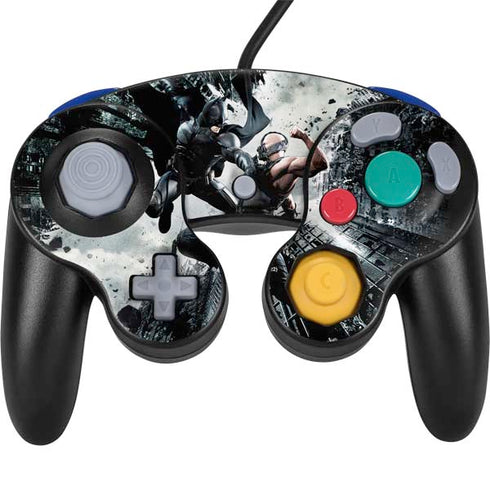 The Dark Knight Rises Batman and Bane Fighting Nintendo GameCube Controller Skin