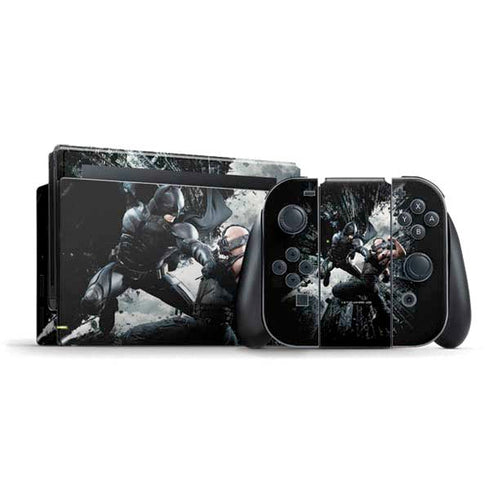 The Dark Knight Rises Batman and Bane Fighting Nintendo Switch Bundle Skin