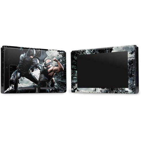 The Dark Knight Rises Batman and Bane Fighting Nintendo Switch Bundle Skin