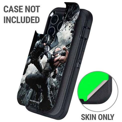 The Dark Knight Rises Batman and Bane Fighting Otterbox Defender iPhone Skin