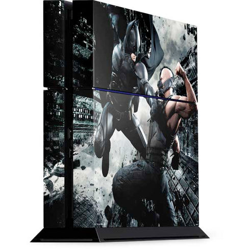 The Dark Knight Rises Batman and Bane Fighting PS4 Console Skin