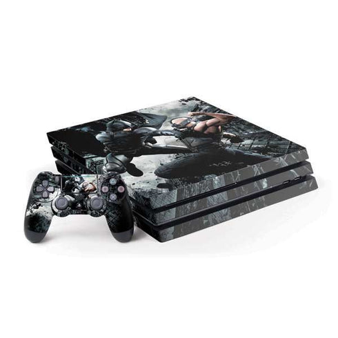 The Dark Knight Rises Batman and Bane Fighting PS4 Pro Bundle Skin