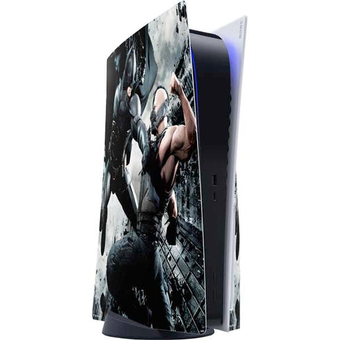 The Dark Knight Rises Batman and Bane Fighting PS5 Console Skin