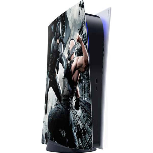 The Dark Knight Rises Batman and Bane Fighting PS5 Digital Edition Console Skin