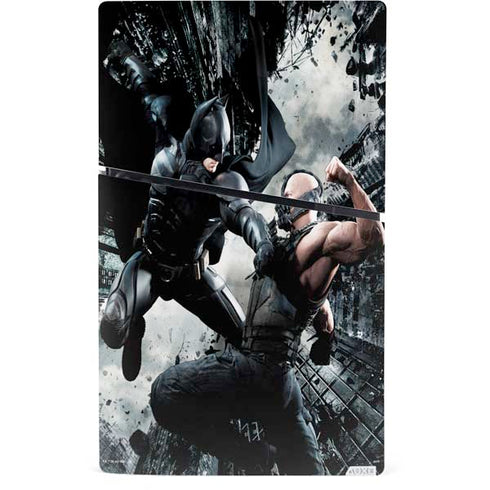 The Dark Knight Rises Batman and Bane Fighting PS5 Slim Digital Edition Console Skin