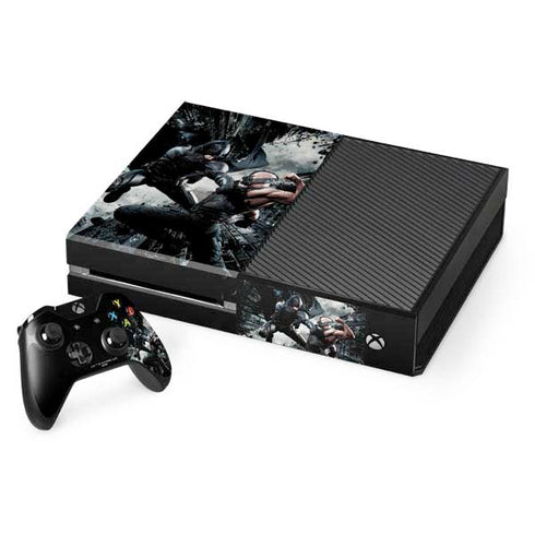 The Dark Knight Rises Batman and Bane Fighting Xbox One Console and Controller Bundle Skin