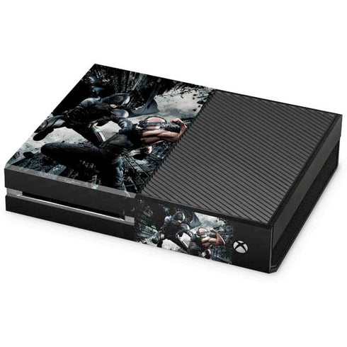 The Dark Knight Rises Batman and Bane Fighting Xbox One Console Skin