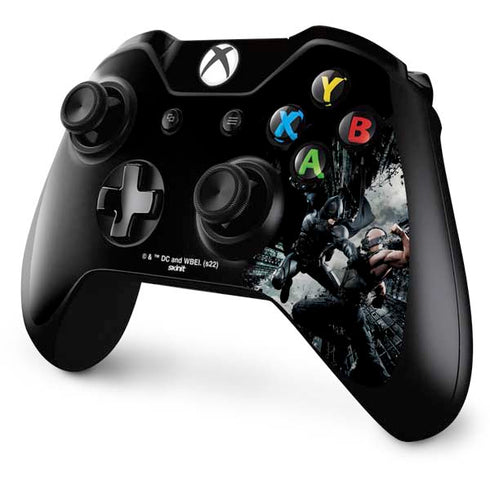 The Dark Knight Rises Batman and Bane Fighting Xbox One Controller Skin