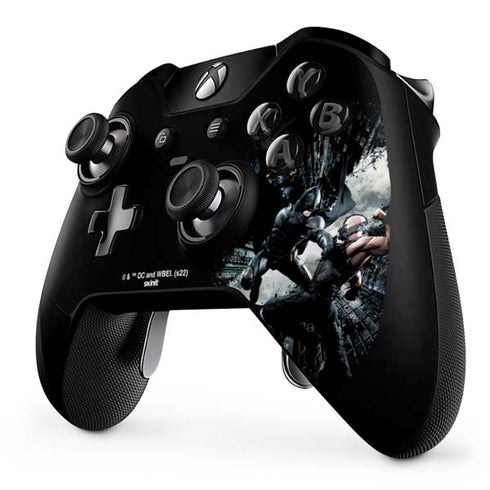 The Dark Knight Rises Batman and Bane Fighting Xbox One Elite Controller Skin