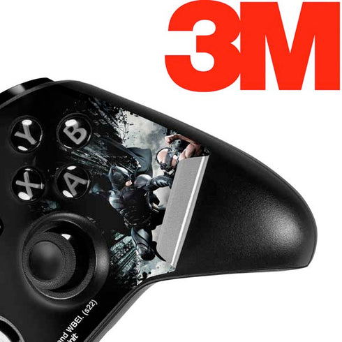 The Dark Knight Rises Batman and Bane Fighting Xbox One Elite Controller Skin