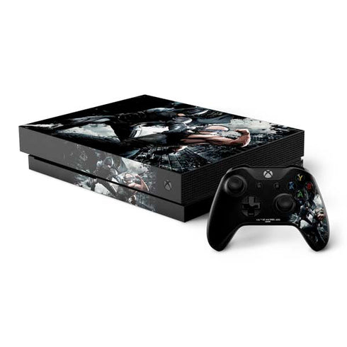 The Dark Knight Rises Batman and Bane Fighting Xbox One X Bundle Skin