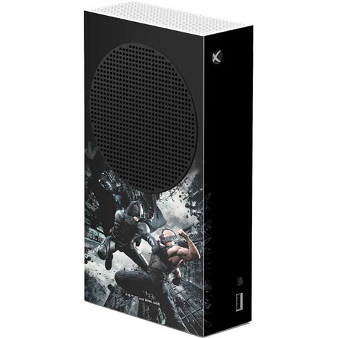 The Dark Knight Rises Batman and Bane Fighting Xbox Series S Console Skin