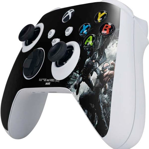 The Dark Knight Rises Batman and Bane Fighting Xbox Series S Controller Skin