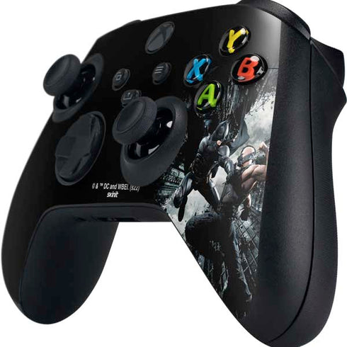 The Dark Knight Rises Batman and Bane Fighting Xbox Series X Controller Skin
