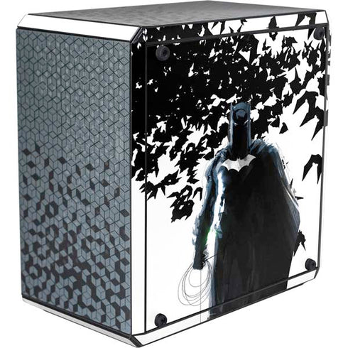 DC Comics Batman Holding batarang Art Cooler Master MasterBox Q300L Mini Tower Skin