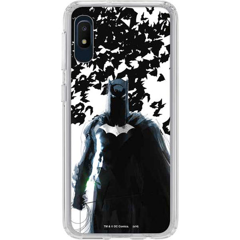 DC Comics Batman Holding batarang Art Galaxy A10e Clear Case