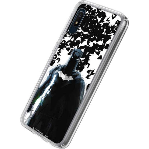 DC Comics Batman Holding batarang Art Galaxy A10e Clear Case