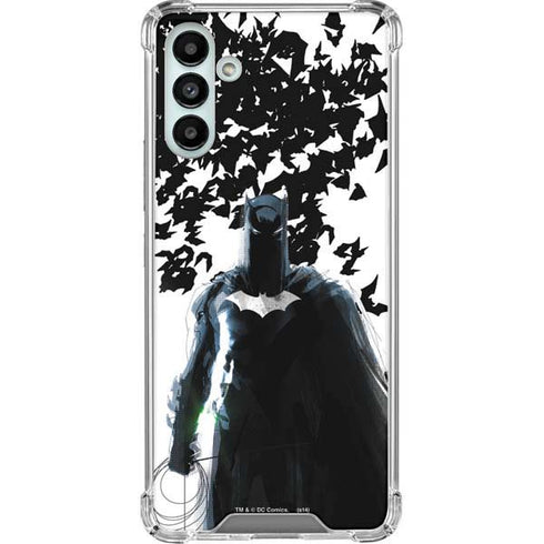 DC Comics Batman Holding batarang Art Galaxy A13 5G Clear Case