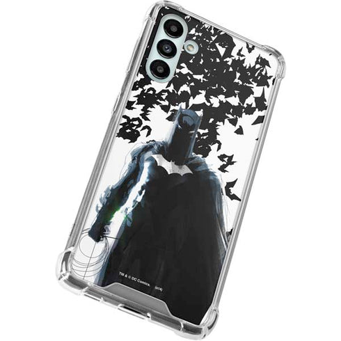 DC Comics Batman Holding batarang Art Galaxy A13 5G Clear Case