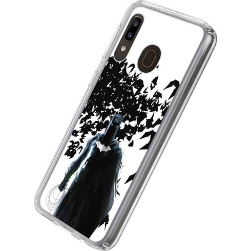 DC Comics Batman Holding batarang Art Galaxy A20 Clear Case