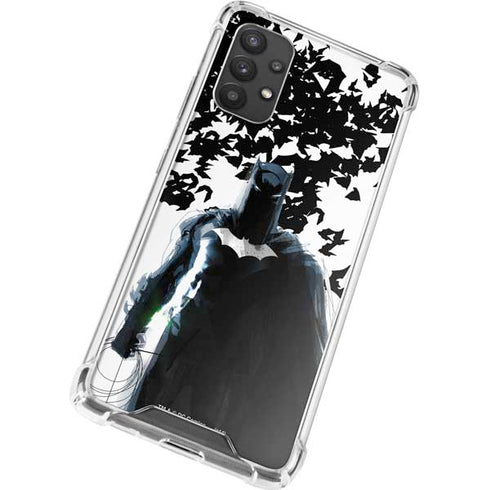 DC Comics Batman Holding batarang Art Galaxy A32 5G Clear Case